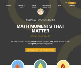 Makemathmoments.com(Making Math Moments That Matter) Screenshot