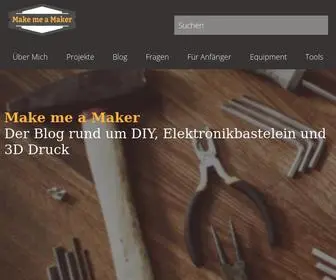 Makemeamaker.de(Der Blog rund um Technikbastelein & DIY Projekten) Screenshot