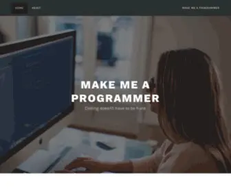 Makemeaprogrammer.com(Make Me a Programmer) Screenshot