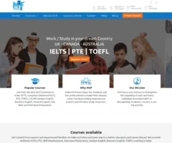 Makemifuture.com(Top IELTS/PTE Coaching Institute in Hoshiarpur) Screenshot
