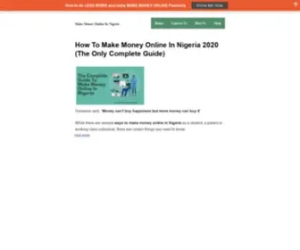 Makemoneyinnigeria.com(The No) Screenshot