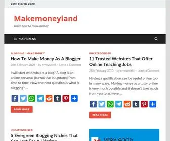 Makemoneyland.com(Learn how to make money) Screenshot