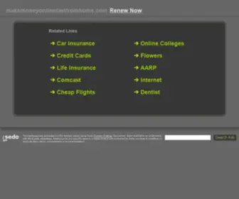 Makemoneyonlinefastfromhome.com(Make Money Online Fast From Home) Screenshot