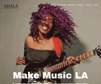 Makemusicla.org(Make Music Los Angeles) Screenshot