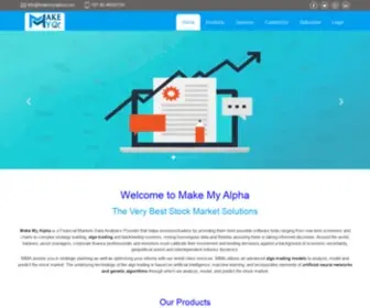 Makemyalpha.com(Make My Alpha) Screenshot