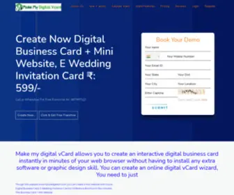 MakemydigitalvCard.com(Digital vCard) Screenshot