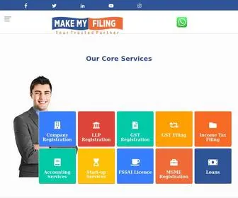 Makemyfiling.com(Company Registration) Screenshot