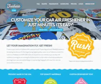 Makemyfreshener.com(Custom Car Air Fresheners) Screenshot