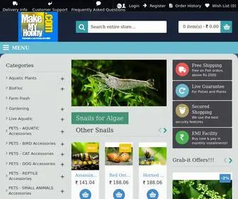 Makemyhobby.com(Aquarium FISH & PLANTS online) Screenshot