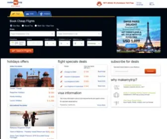 Makemytrip.ca(Cheap US to India Flights) Screenshot