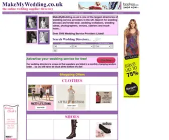 Makemywedding.co.uk(Online Wedding Supplier Directory) Screenshot