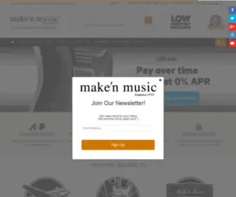 Makenmusic.com(Make'n Music) Screenshot