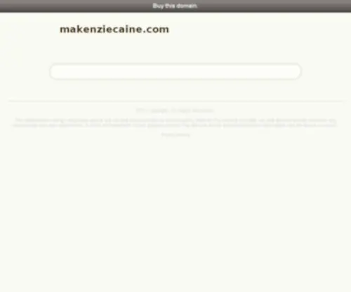 Makenziecaine.com(Makenziecaine) Screenshot