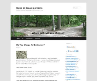 Makeorbreakmoments.com(Make or Break Moments) Screenshot