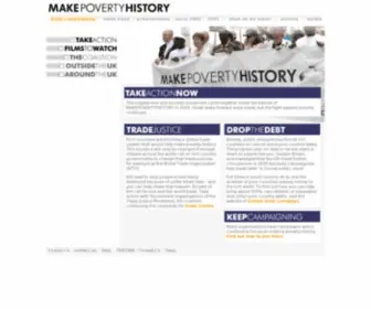 Makepovertyhistory.org(Makepovertyhistory) Screenshot