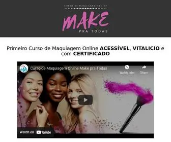 Makepratodas.com(Curso de Maquiagem Online Make pra Todas) Screenshot