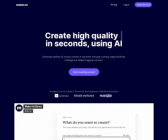 Maker.ai(Maker AI) Screenshot