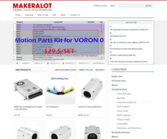 Makeralot.com(Maker Tools and Materials) Screenshot