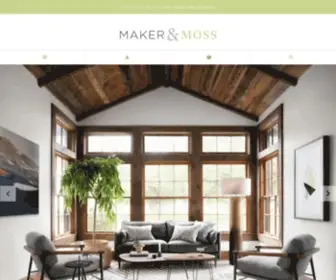 Makerandmoss.com(Modern Home Decor & Furniture) Screenshot