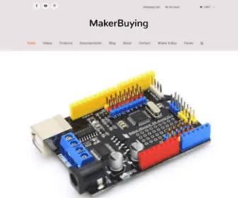 Makerbuying.com(A band serving DIY enthusiasts) Screenshot