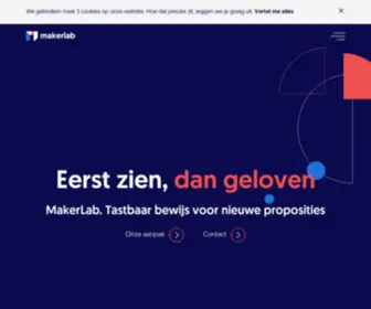 Makerlab.nl(Tastbaar bewijs voor nieuwe proposities) Screenshot