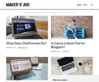 Makersaid.com(Maker's Aid) Screenshot