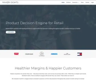 Makersights.com(Product Decision Engine for Retail) Screenshot