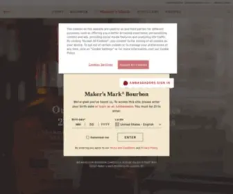 Makersmark.com(Maker's Mark) Screenshot