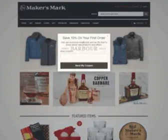 Makersmarkshop.com(The official online store of Maker's Mark®) Screenshot
