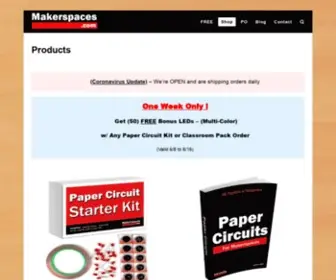 Makerspaces.com(STEM Educational Materials & Products) Screenshot
