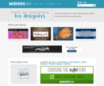 Makerstype.com(MakersType Home) Screenshot
