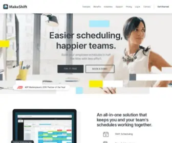 Makeshift.ca(Online Work Schedule Maker) Screenshot