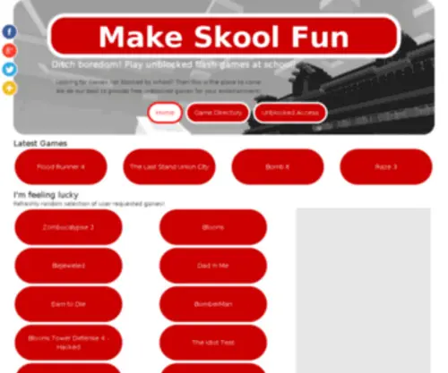 Makeskoolfun.org(Make Skool Fun) Screenshot