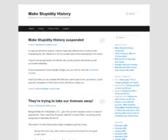 Makestupidityhistory.org(Test Page for the Nginx HTTP Server on Red Hat Enterprise Linux) Screenshot