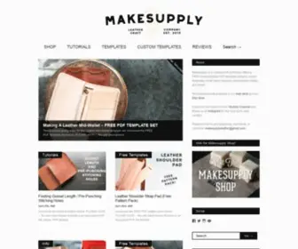 Makesupply-Leather.com(Leathercraft tutorials) Screenshot