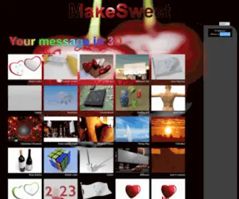 Makesweet.com(Create pictures and animations in 3D) Screenshot