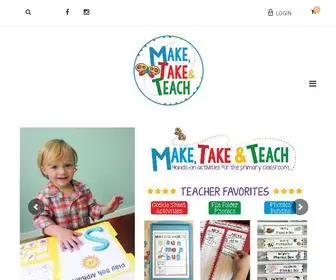 Maketaketeach.com(Make, Take & Teach-Phonemic Awareness, Phonics, Phonological Awareness, Educational Kits, Small Group Intervenions, Literacy Centers, Dolch Sight Words) Screenshot