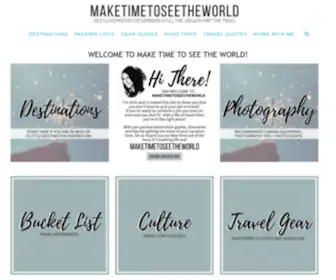 Maketimetoseetheworld.com(Travel Blog Specialising in Part Time Travel) Screenshot