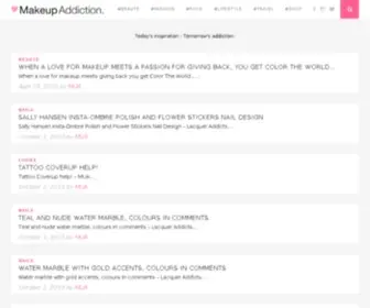 Makeupaddiction.com(Makeup addiction) Screenshot