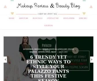 Makeupandbeautyblog.in(Makeup Review And Beauty Blog) Screenshot