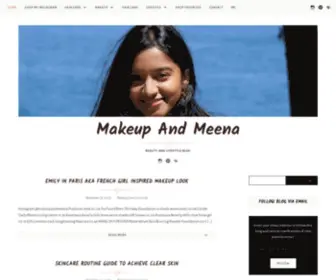 Makeupandmeena.com(Beauty And Lifestyle Blog) Screenshot