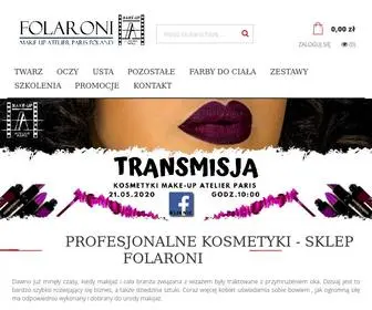 Makeupatelierparis.pl(Profesjonalne kosmetyki do makijażu) Screenshot