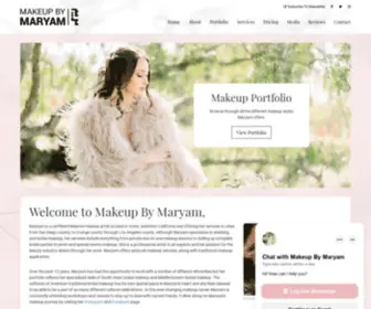 Makeupbymaryam.com(Maryam Bokhari) Screenshot