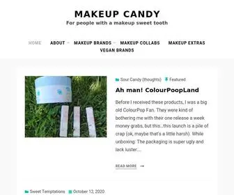 Makeupcandy.net(For people with a makeup sweet tooth) Screenshot