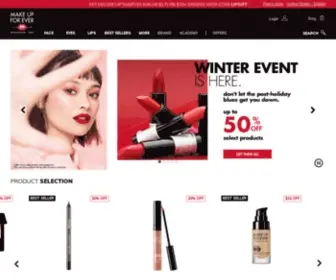 Makeupforever.com(Maquillage professionnel) Screenshot