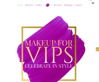 Makeupforvips.com(Freelance Makeup Artist Dubai) Screenshot
