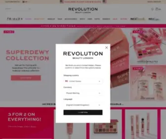 MakeuprevolutionStore.com(Revolution Beauty) Screenshot