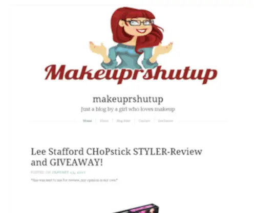 Makeuprshutup.com(Just a blog by a girl who loves makeup) Screenshot