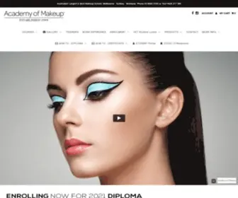 Makeuptraining.com.au(Academy of Makeup) Screenshot
