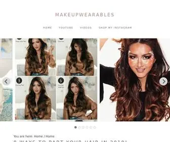 Makeupwearables.com(Minute Hair Tutorials & Fashion Tips by Tina Lee) Screenshot